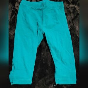 Vibrant Teal Leggings with Bow Details